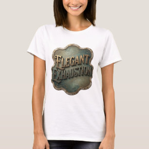 T-shirt graphique Or ATTRAYANT EXHAUSTION ÉLÉGANTE