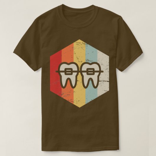 T-shirt Graphique orthodontiste retro (Design devant)