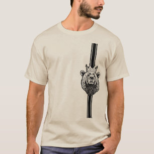 T-Shirt Graphique Ours Sauvage pour Hommes