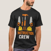 T-shirt Graphique Outils d'équipage de construction (Devant)