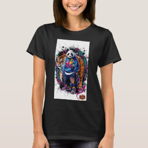 T-Shirt Graphique Panda Artistique ADOM