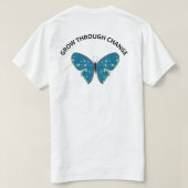 T-Shirt Graphique Papillon à Ailes Azur (Design dos)