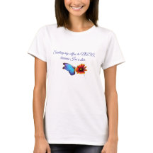 T-shirt graphique papillon et fleur esthétique | M