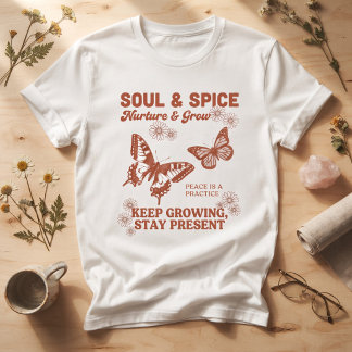 T-Shirt graphique papillon Vintage Soul & Spice
