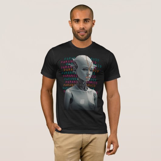 T-shirt graphique Paranoid Android (Devant entier)