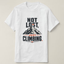 T-shirt graphique "Pas perdu, juste en train de gr