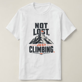 T-shirt graphique "Pas perdu, juste en train de gr