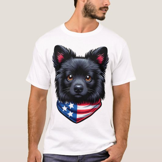 T-shirt graphique Patriot Pup (Devant)