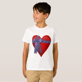T-shirt Graphique Patriotic Heart (Devant entier)