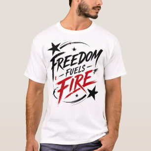 T-shirt Graphique patriotique qui alimente la liberté