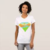 T-Shirt Graphique Paysage Diamant (Devant entier)