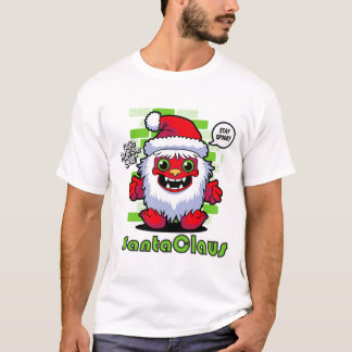 T-Shirt Graphique Père Noël Ludique, Appar Holiday