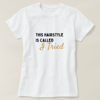 T-shirt graphique personnalisé de coiffure drôle j