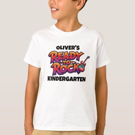 T-shirt graphique personnalisé pour enfants - Reto (Devant)