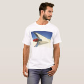 T-shirt Graphique : Plan rapproché d'aileron et de feu (Devant entier)