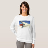 T-shirt Graphique : Plan rapproché d'aileron et de feu (Devant entier)