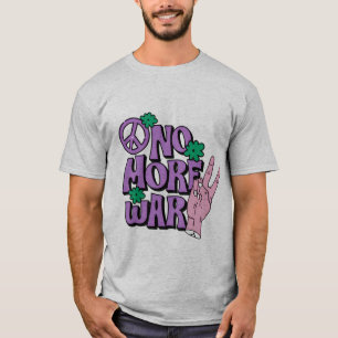 T-shirt graphique "Plus de guerre"