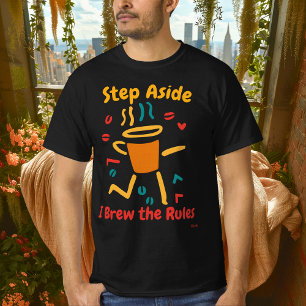 T-Shirt graphique Pop Art au café gras