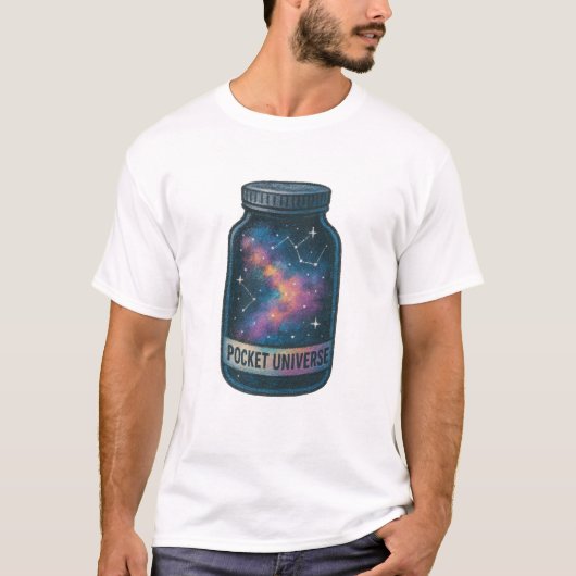 T-Shirt Graphique Pot Univers Stellaire (Devant)