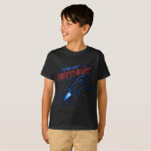 T-shirt graphique pour enfants avec fusée spatiale (Devant entier)