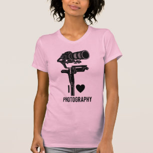 T-Shirt Graphique pour Femme Photographe Créative