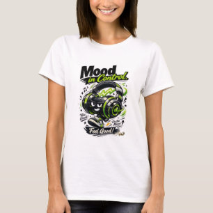 T-shirt graphique pour femmes ADOM "Mood in Contro