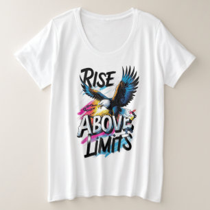 T-shirt graphique pour femmes ADOM "Rise Above Lim