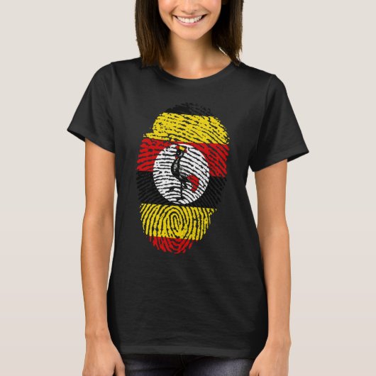 T-shirt graphique pour femmes empreinte digitale r (Devant)