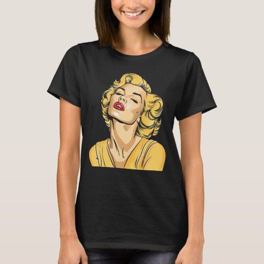 T-shirt graphique pour femmes Marilyn Monroe Retro (Devant)