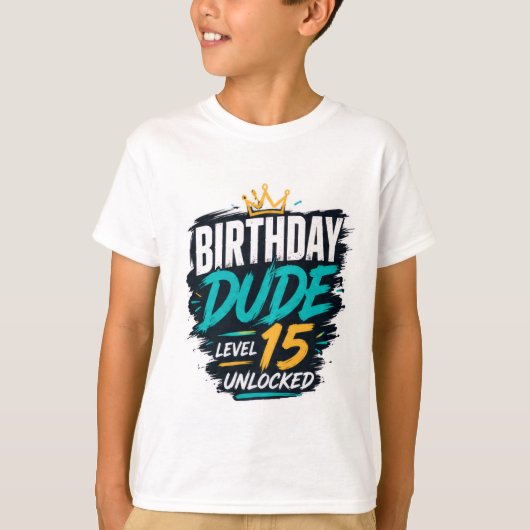 T-shirt graphique pour garçon adolescent anniversa (Devant)