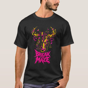 T-shirt graphique pour hommes Cyber Bull Break The