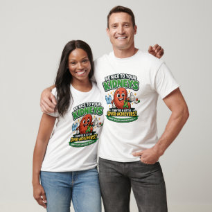 T-shirt graphique pour la sensibilisation au rein