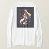 T-shirt graphique pour les yeux de tigre sauvage (Design dos)