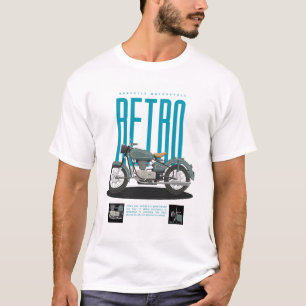 T-shirt graphique pour motard.