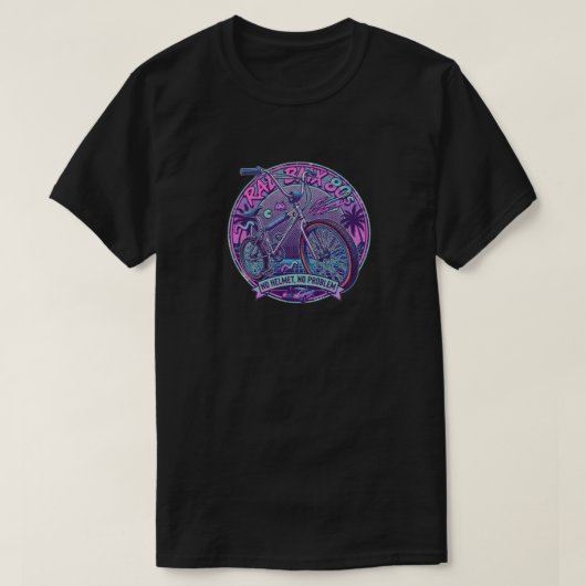 T-shirt graphique Rad BMX 80s (Design devant)