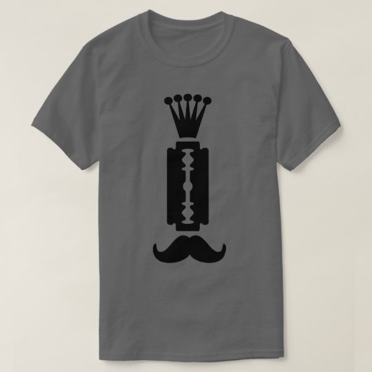 T-shirt Graphique Razor et moustache (Design devant)