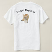 T-Shirt Graphique Renard Fennec Explorateur du Dés (Design dos)
