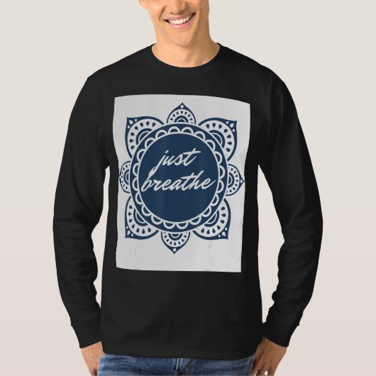 T-shirt Graphique Respirer Simplement (Devant)