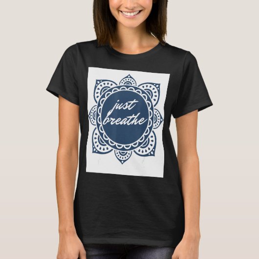 T-shirt Graphique Respirer Simplement (Devant)
