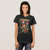 T-shirt graphique rétro botanique éthéré (Devant entier)