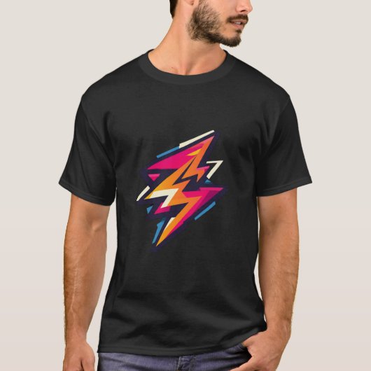 T-Shirt Graphique Retro Cyberbolt (Devant)