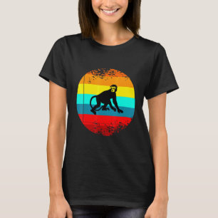 T-shirt Graphique Rétro D'Animal De Ferme Avec Un Singe Vi