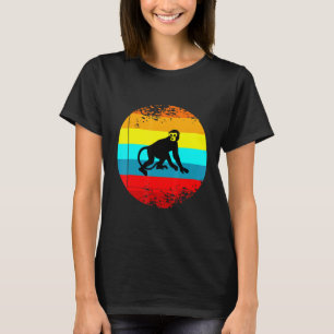 T-shirt Graphique Rétro D'Animal De Ferme Avec Un Singe Vi