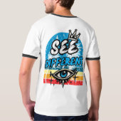 T-shirt graphique rétro différent (Dos entier)