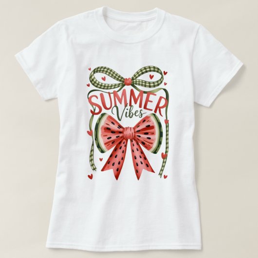 T-Shirt Graphique Rétro Summer Vibes (Design devant)