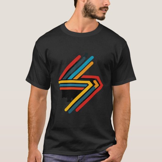 T-Shirt Graphique Rétro Thunderbolt (Devant)