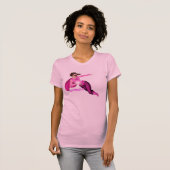 T-shirt Graphique rose de fille (Devant entier)