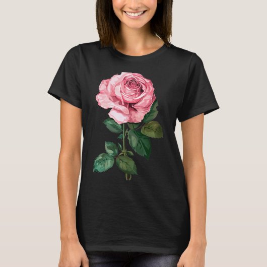 T-shirt Graphique rose Tri-blend Premium  (Devant)