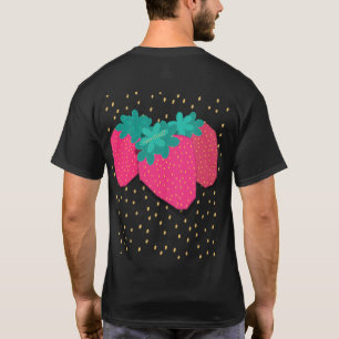 T-shirt graphique sans effort Fraise T-shirt basiq