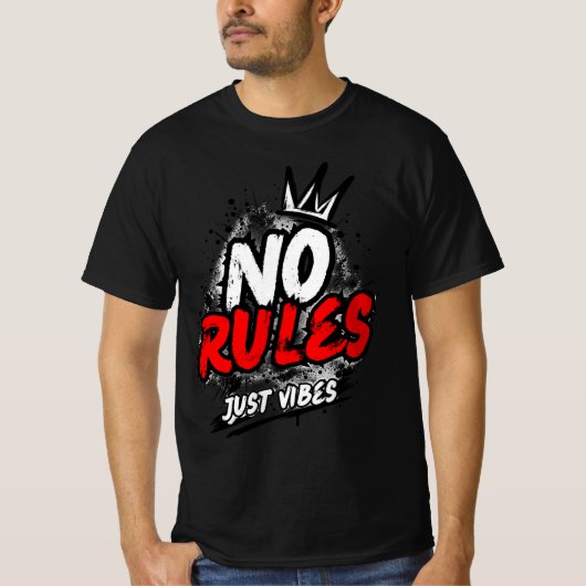 T-Shirt Graphique Sans Règles (Devant)
